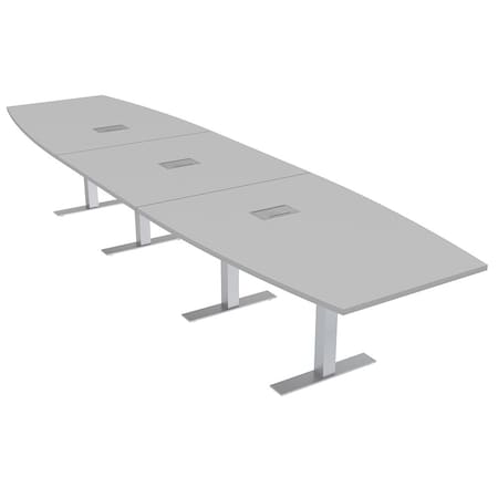 Skutchi Designs 45 in W, 165.75 in L, 29 in H, Engineered Wood Top, Grey HAR-BOT-46x168-T-ELEC-XD01